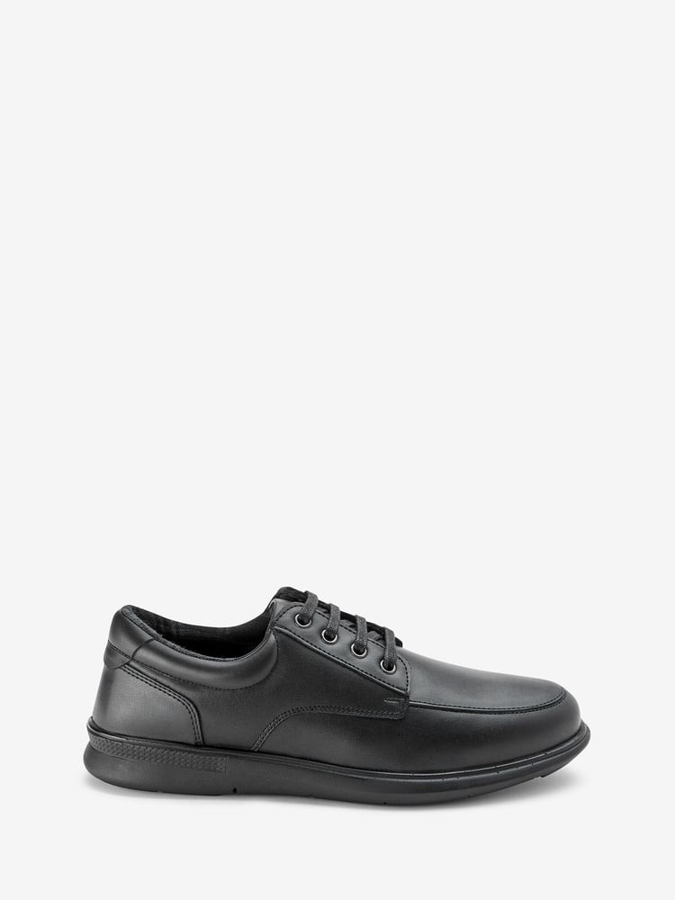Black Apron Lace-Up Derby Shoes - Image 1 of 6