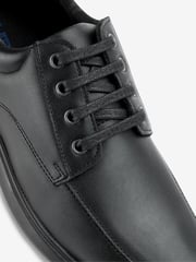 Black Apron Lace-Up Derby Shoes - Image 4 of 6