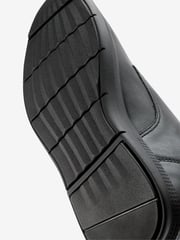Black Apron Lace-Up Derby Shoes - Image 5 of 6