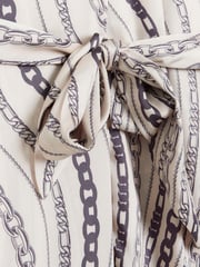 River Island White Chain Print Halter Jumpsuit - Image 4 of 4