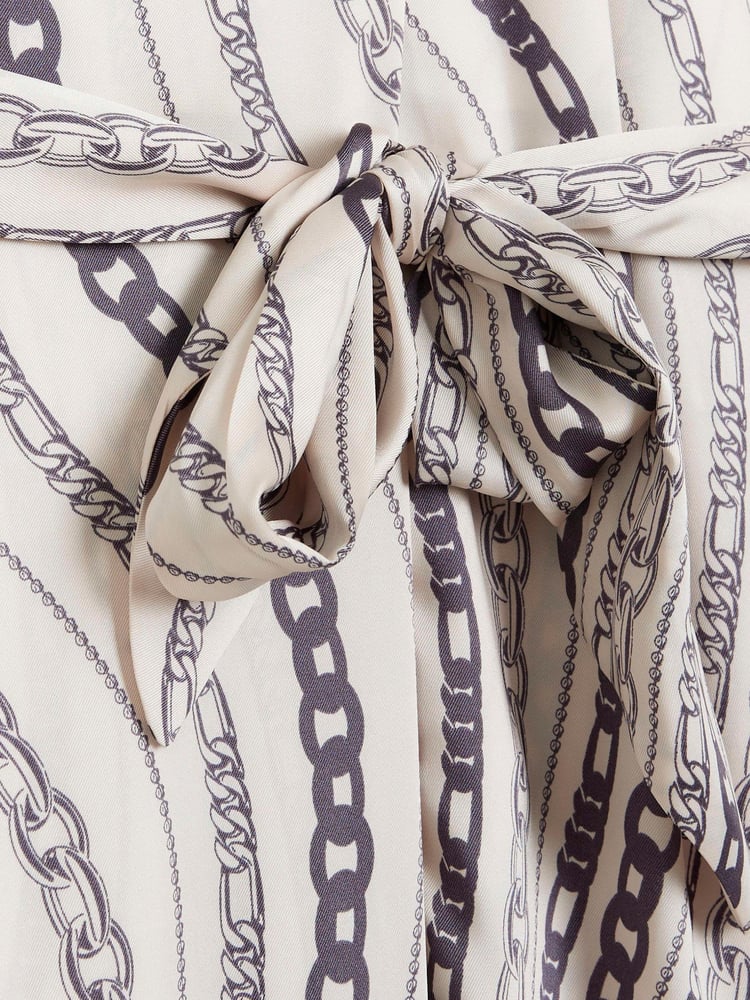 River Island White Chain Print Halter Jumpsuit - Image 4 of 4 River Island White Chain Print Halter Jumpsuit - Image 4 of 4
