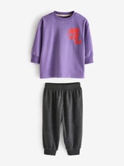 Multi Bright Varsity 3 Pack Oversized Pyjamas (9mths-10yrs) - Image 7 of 11