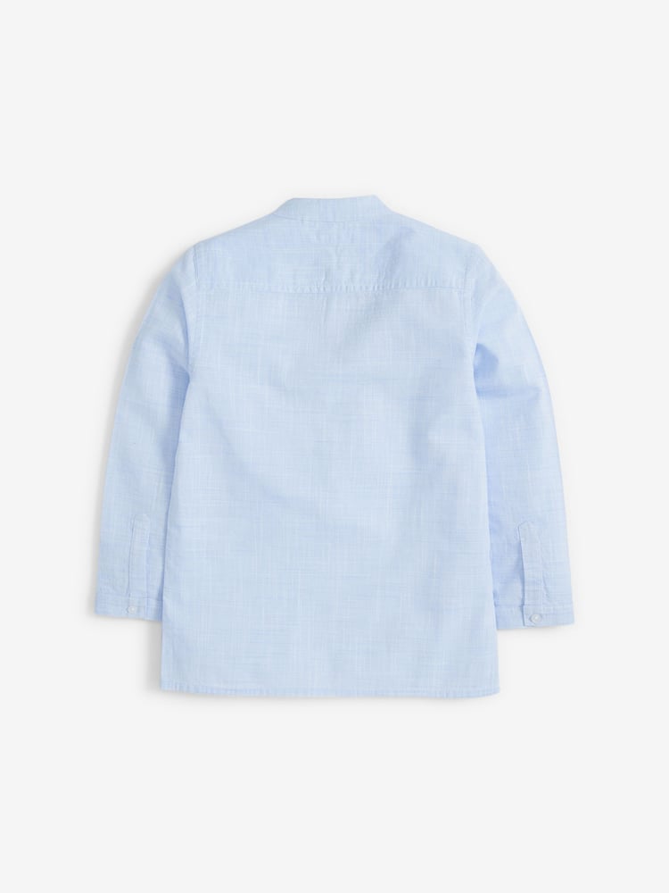 Blue Shirt Length Embroidered Boys Kurta (3-16yrs) - Image 5 of 5