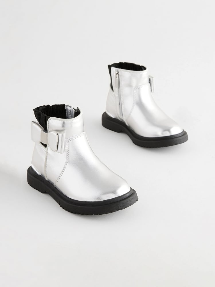 Baker by Ted Baker Girls Chelsea Boots with Bow - Image 1 of 9