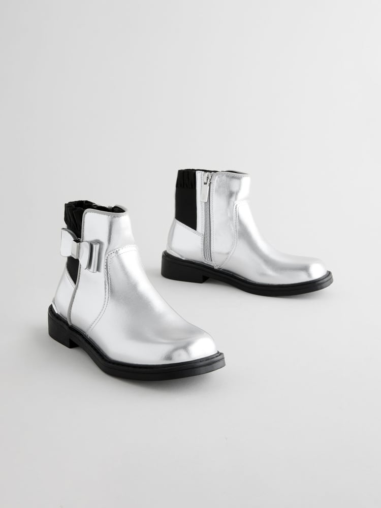 Baker by Ted Baker Girls Chelsea Boots With Bow - Image 1 of 6