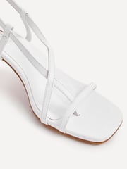 Linzi White Roxanne Strappy Square Toe Heels - Image 3 of 5