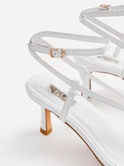 Linzi White Roxanne Strappy Square Toe Heels - Image 4 of 5
