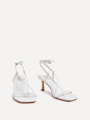 Linzi White Roxanne Strappy Square Toe Heels - Image 5 of 5