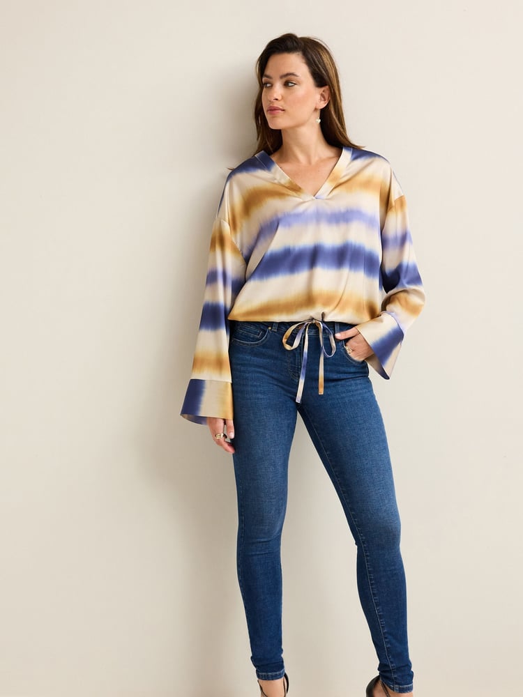 Mid Blue Wash Lift Slim And Shape Skinny Jeans - Image 1 of 6
