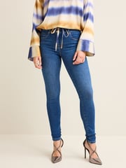 Mid Blue Wash Lift Slim And Shape Skinny Jeans - Image 2 of 6