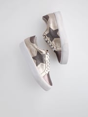 Metallic Forever Comfort® Patent Chunky Star Lace-Up Trainers - Image 4 of 6
