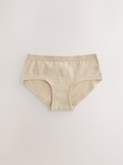 White/Charcoal Grey/Oatmeal Hipster Briefs 5 Pack (2-16yrs) - Image 2 of 8