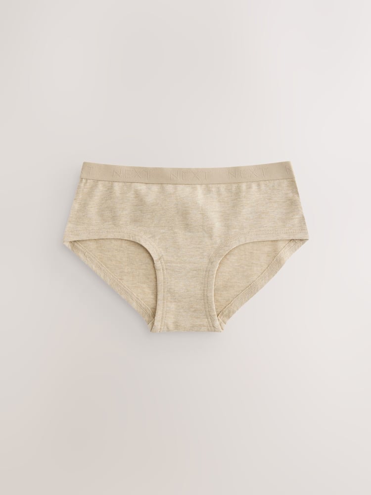 White/Charcoal Grey/Oatmeal Hipster Briefs 5 Pack (2-16yrs) - Image 2 of 8