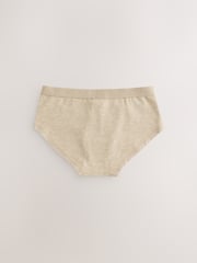 White/Charcoal Grey/Oatmeal Hipster Briefs 5 Pack (2-16yrs) - Image 3 of 8
