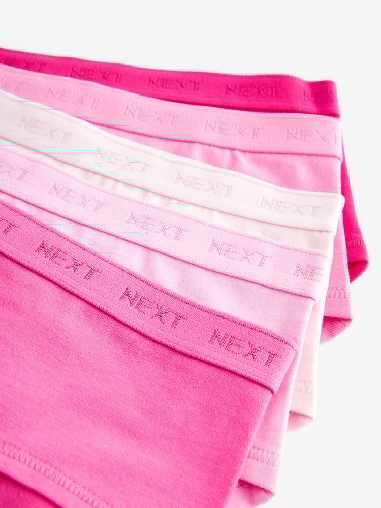 Pink Hipster Briefs 5 Pack (2-16yrs) - Image 8 of 8