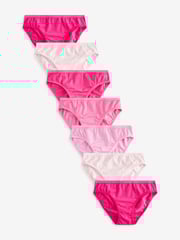 Bright Pink Bikini Briefs 7 Pack (5-16yrs) - Image 1 of 9