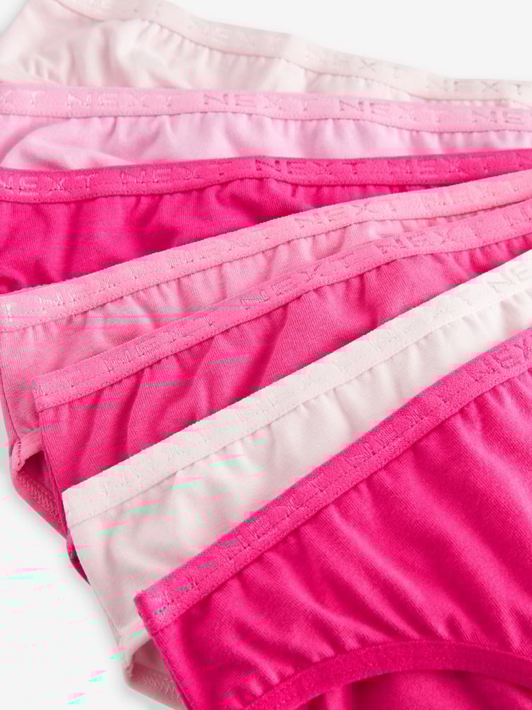 Bright Pink Bikini Briefs 7 Pack (5-16yrs) - Image 9 of 9