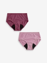 Purple Teen Light Flow Period Pants 2 Pack (7-16yrs) - Image 1 of 7