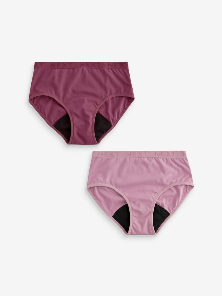 Purple Teen Light Flow Period Pants 2 Pack (7-16yrs) - Image 1 of 7
