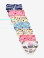 Pink/Blue Unicorn Character Briefs 7 Pack (1.5-12yrs) - Image 1 of 10