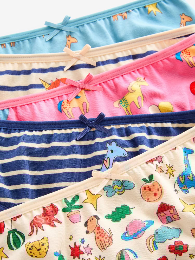 Pink/Blue Unicorn Character Briefs 7 Pack (1.5-12yrs) - Image 10 of 10