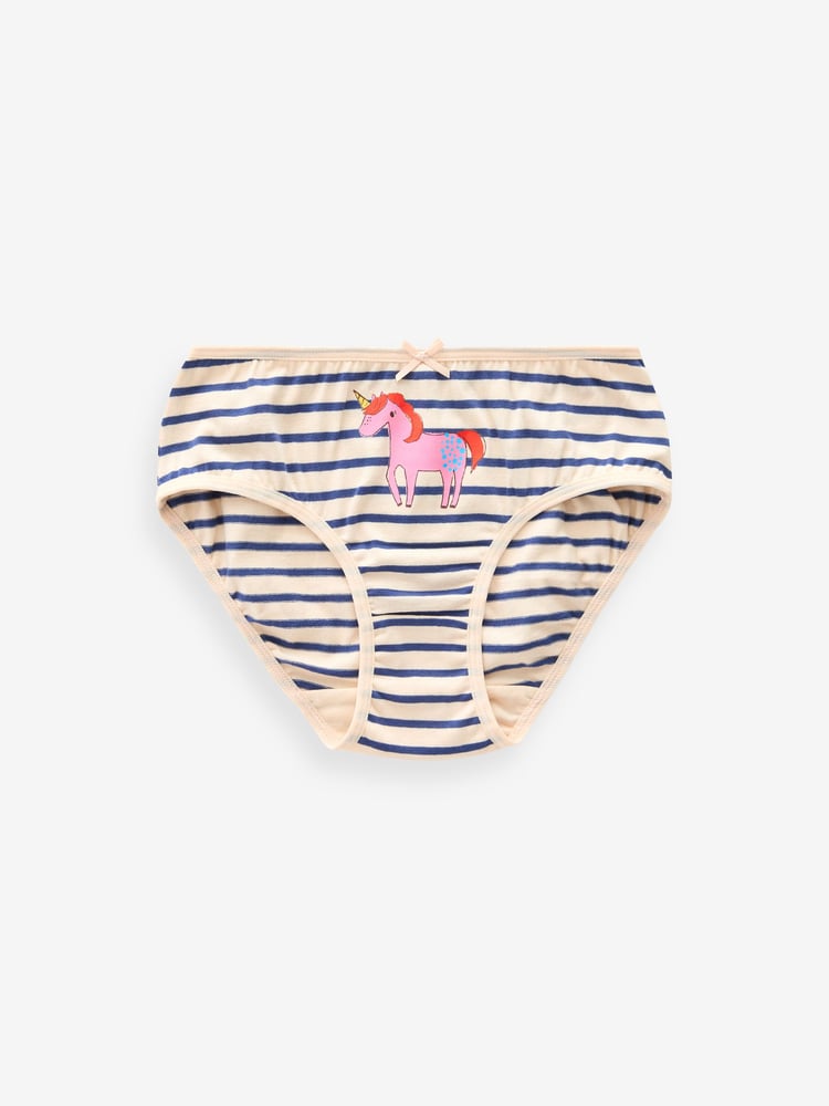 Pink/Blue Unicorn Character Briefs 7 Pack (1.5-12yrs) - Image 2 of 10