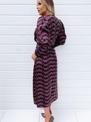 AX Paris Multi Printed Long Sleeve Wrap Top Midi Dress - Image 2 of 4