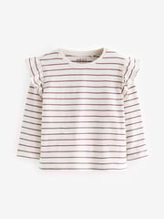 Purple Long Sleeve Frill Tops 4 Pack (3mths-7yrs) - Image 4 of 7