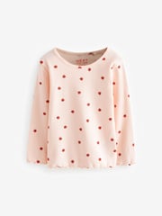 Navy Ribbed Long Sleeve Tops 5 Pack (3mths-7yrs) - Image 2 of 8