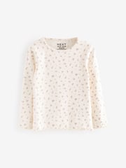 Pink Ribbed Long Sleeve Tops 5 Pack (3mths-7yrs) - Image 5 of 8