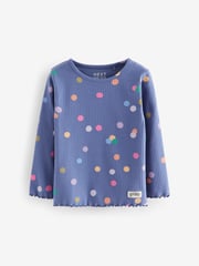 Orange Ribbed Long Sleeve Tops 5 Pack (3mths-7yrs) - Image 2 of 8