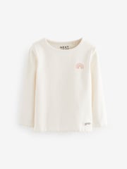 Orange Ribbed Long Sleeve Tops 5 Pack (3mths-7yrs) - Image 5 of 8