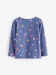 Orange Ribbed Long Sleeve Tops 5 Pack (3mths-7yrs) - Image 7 of 8
