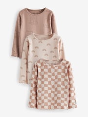 Neutral Long Sleeve Tops 3 Pack (3mths-7yrs) - Image 1 of 6