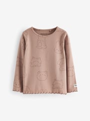 Neutral Long Sleeve Tops 3 Pack (3mths-7yrs) - Image 4 of 6