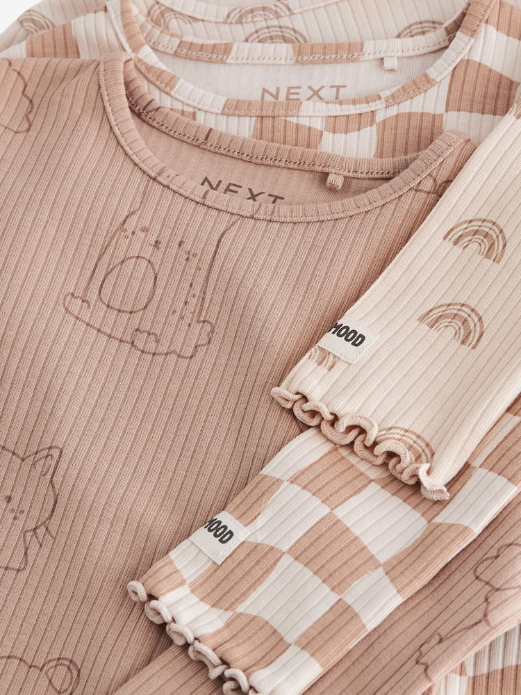 Neutral Long Sleeve Tops 3 Pack (3mths-7yrs) - Image 6 of 6