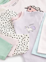 Blue 100% Cotton Long Sleeve T-Shirts 4 Pack (3mths-7yrs) - Image 7 of 7