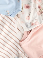 Pink Long Sleeve Frill Tops 4 Pack (3mths-7yrs) - Image 7 of 7