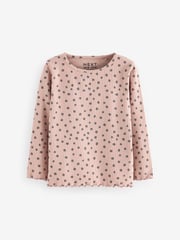 Neutral 100% Cotton Long Sleeve T-Shirts 4 Pack (3mths-7yrs) - Image 2 of 7