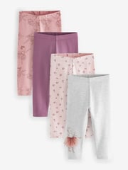Purple Leggings 4 Pack (3mths-7yrs) - Image 1 of 7