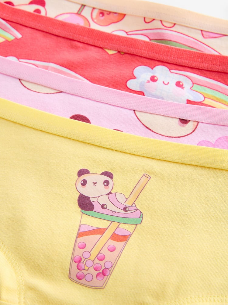 Pink Panda Animal Print Hipsters 7 Pack (2-16yrs) - Image 3 of 3