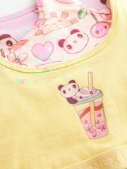 Pink Panda Crop Tops 3 Pack (5-16yrs) - Image 2 of 2