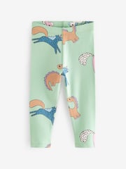 Blue Printed Leggings 4 Pack (3mths-7yrs) - Image 3 of 7