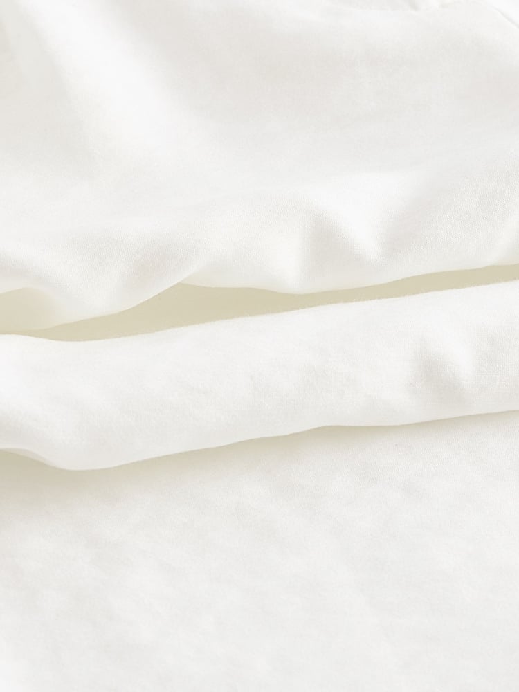 White Elasticated Back Wide Leg Trousers - Image 6 of 6