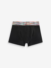 Black Bright Waistband Trunks 5 Pack (2-16yrs) - Image 7 of 8