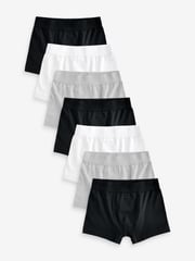 Black/White/Grey Trunks 7 Pack (2-16yrs) - Image 1 of 6