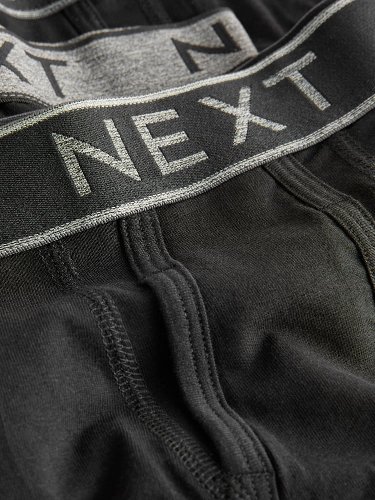 Black A-Front Trunks 5 Pack (7-16yrs) - Image 6 of 6