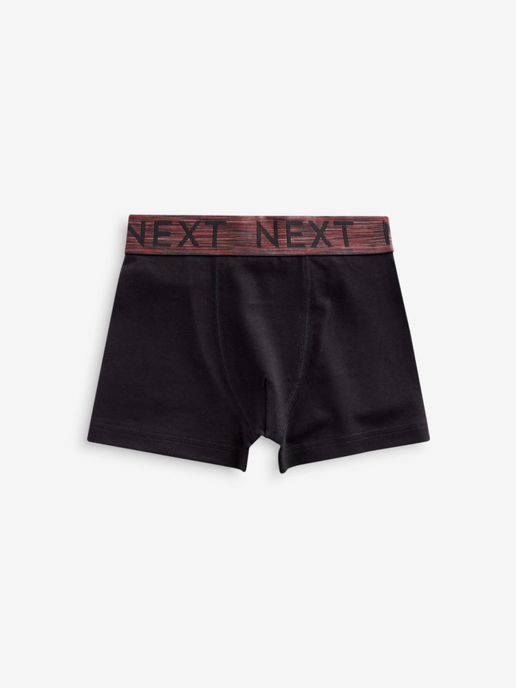 Black Autumn Waistbands Trunks 5 Pack (2-16yrs) - Image 2 of 8