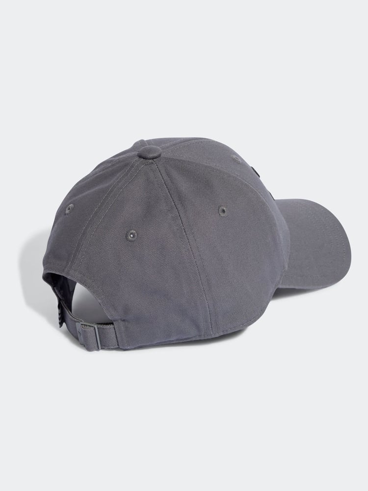 Grau - adidas originals – Baseball-Cap mit Drei-Streifen-Design aus 100 % Baumwolle - Bild 2 von 4