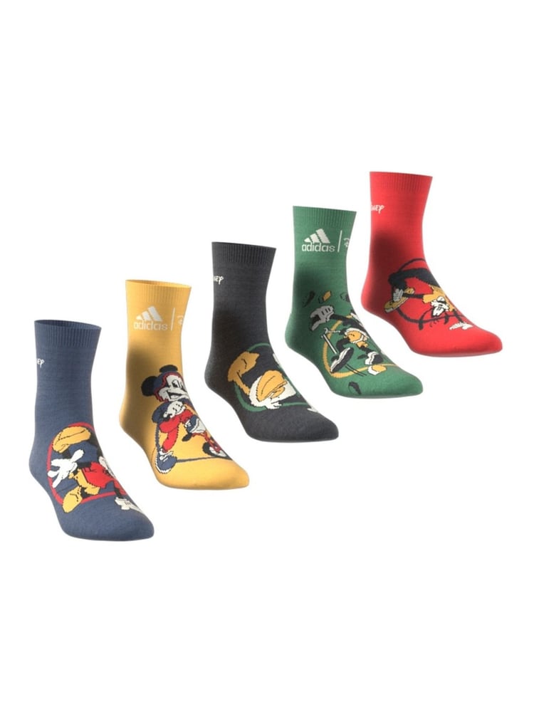 adidas Blue Mickey Mouse Socks 5 Pack - Image 1 of 9